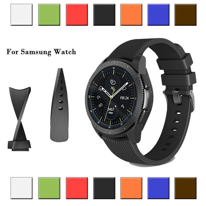Спортивный силиконовый ремешок для часов Samsung Galaxy 42 46 20/22 мм Gear Sport/Gear S2 Classic S3