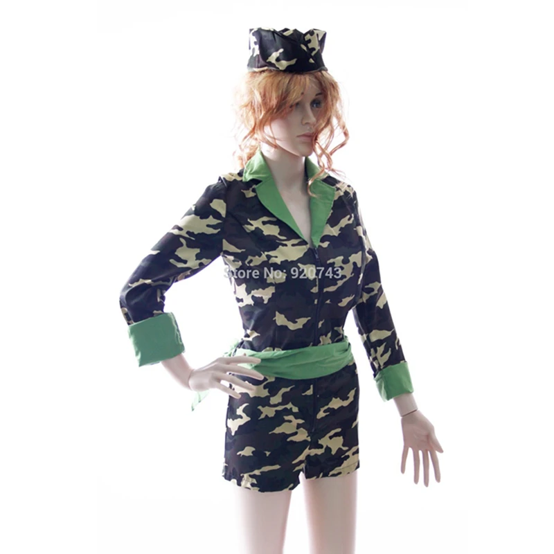 Сексуальный армейский костюм, косплей армейская форма, женская одежда