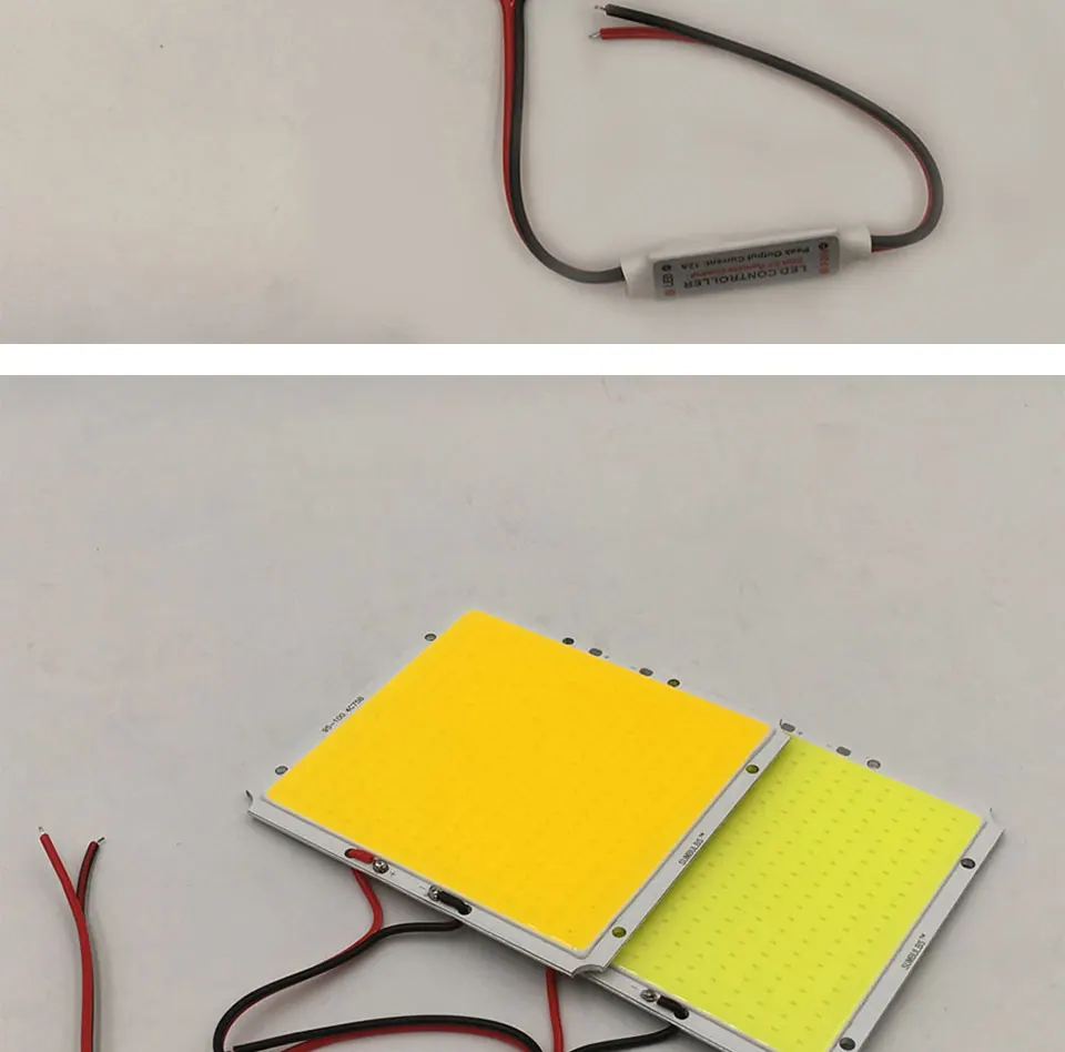 10095mm 50W Dimmable LED Light Bulb COB Chip 12V 110V 220V LED Lamp with Dimmer Controller Cold Warm White Lighting for DIY (9)
