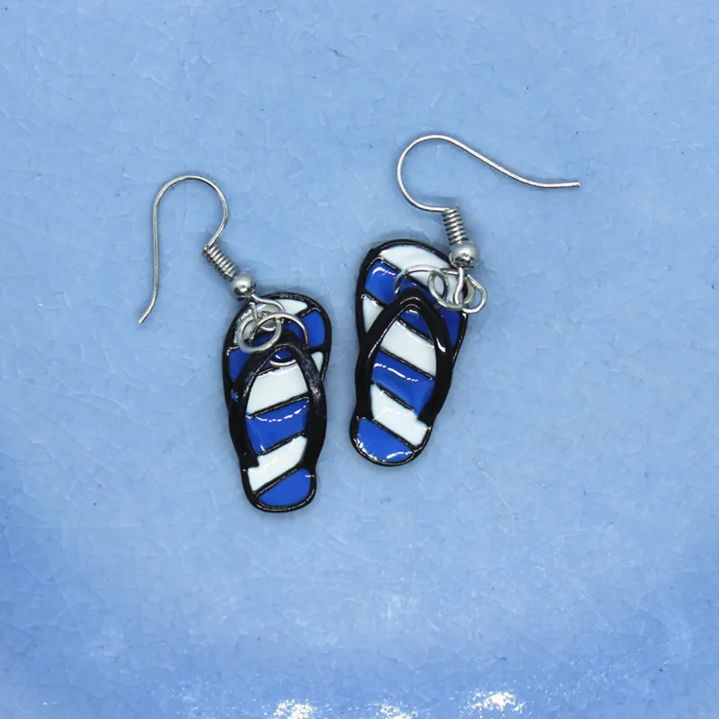 Funny Small and Chic Mini Stripe Flip Flops Earrings Women's Fashion Creative Personality Birthday Gift For Girlfriend/Mother |