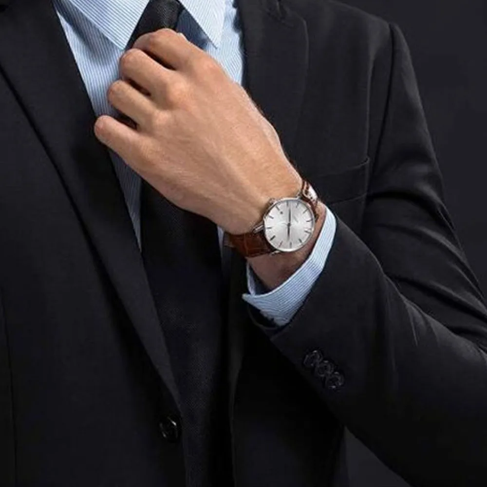 Original Xiaomi TwentySeventeen Light Mechanical Watch With Sapphire Surface And Leather Strap Full