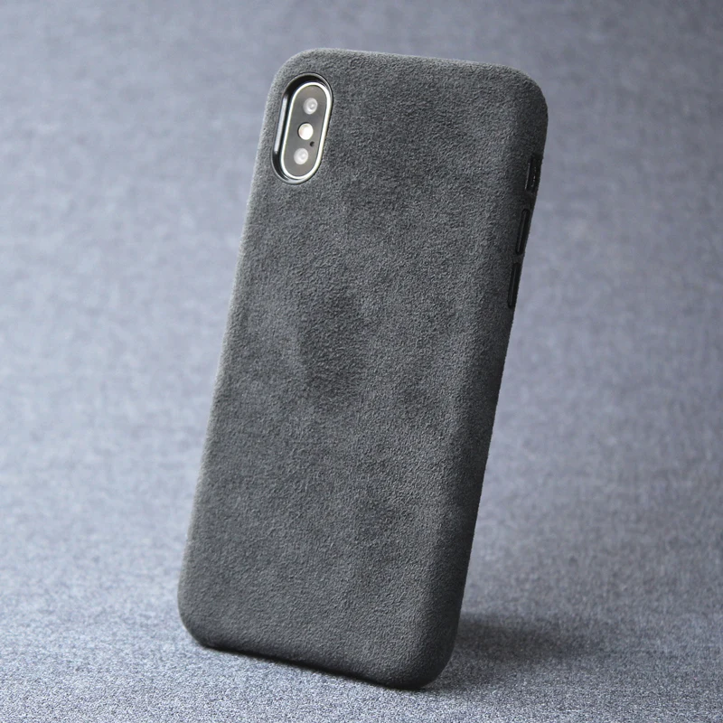 Baratos Funda de diseño de lujo Beyour para iPhone 11 XR Pro X XS Max 7 8 Plus funda oficial Original de tela de gamuza Fundas de cuero