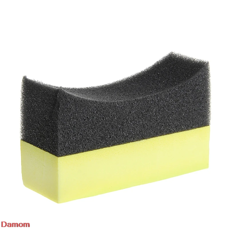 

Car Professional Tyre Tire Dressing Applicator Curved Foam Sponge Pad Damom