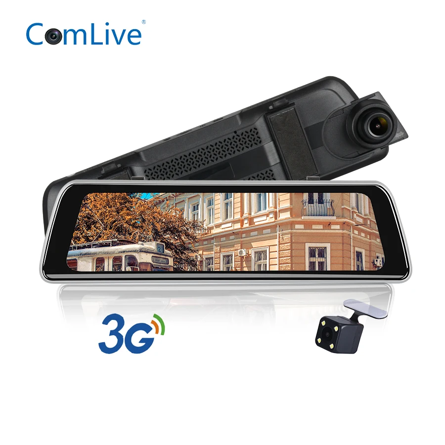 

Newest 3G10" mirror car recorder HD1080P dual cams GPS navigation dash cam video recorder WIFI bluetooth Android 5.0 car DVRs