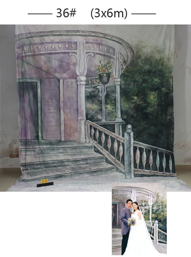

10*20ft Hand Painted Muslin scenic Backdrops for photography,photo studio background backdrop 36 ,vintage photography backdrops