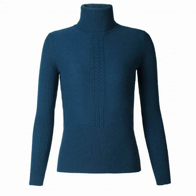 100�shmere Sweater Women Pullover Natural Fabric Soft Warm Navy ...