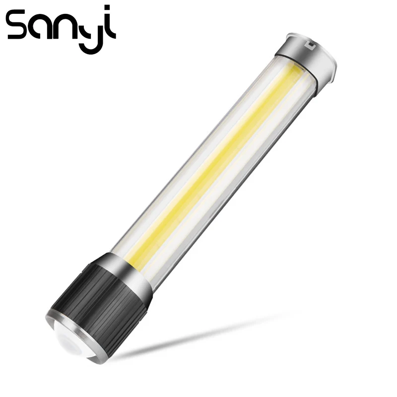 Фонарик SANYI с двумя переключателями светодиодный фонарь T6 для охоты велоспорта