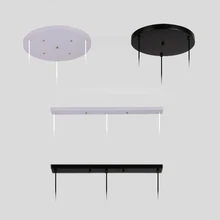 Люстры основание высокого класса аксессуары для освещения черный белый круглый прямоугольный потолочный основание розовый навес пластина для подвесного светильника