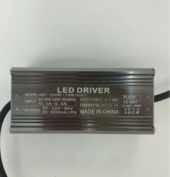 

100W LED Floodlight mining lamp Steet light 10 string 10 and Waterproof Drive Power