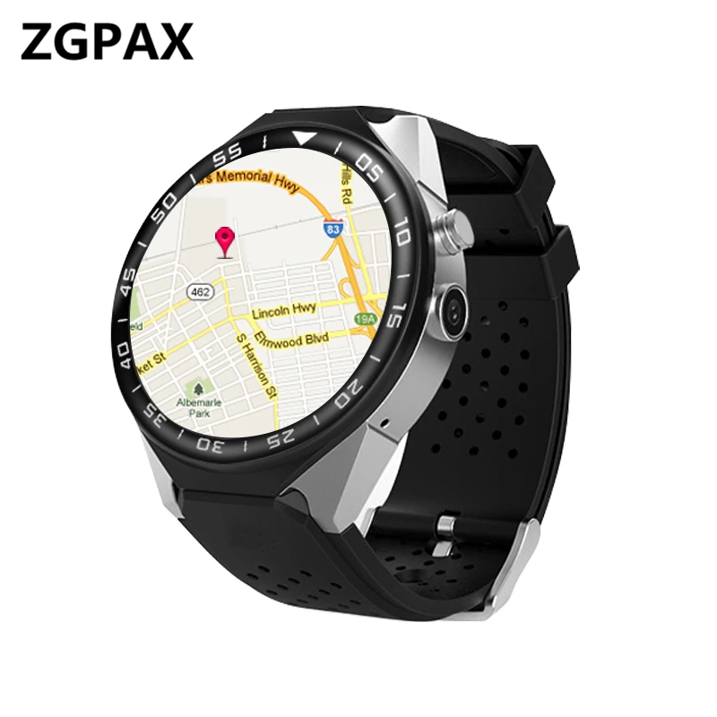 

KW88+ Android 5.1 OS SmartWatch Electronics Android 1.39" MTK6580 Smart Watch Phone Support 3G Wifi gps For apple Samsung les2