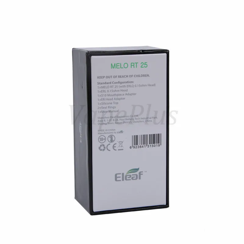 Eleaf Melo RT 25 Tank 4.5ml Retractable Top Filling Atomizer huge vapor tank with ERL series coil heads vs Melo RT 22 tank