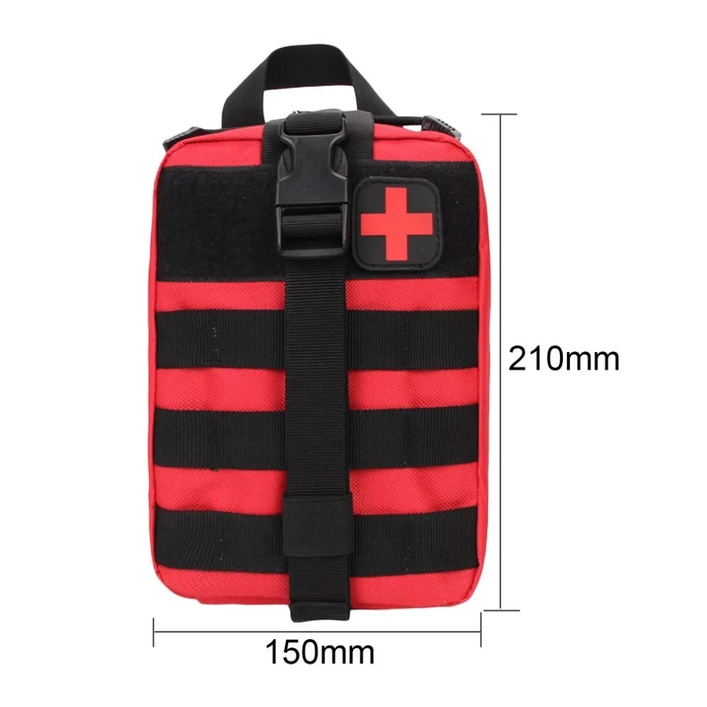 Kit de primeros auxilios de viaje de bolso médico táctico al aire libre multifuncional Paquete de cintura Camping escalada bolsa de emergencia Kit de supervivencia