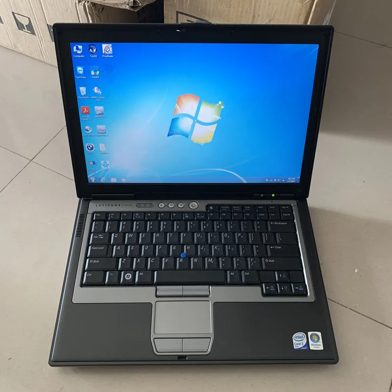 Автоматический диагностический ноутбук для dell d630, компьютер, используемый ram 4g с батареей без жесткого диска, работает для mb star c3 c4 c5 для bmw icom