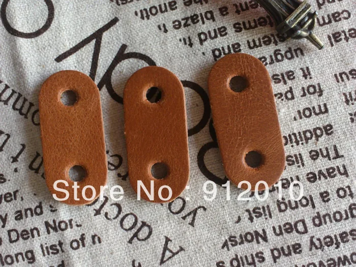 Buy Faux Leather Stopper 50pcs 38*10mm High Quality