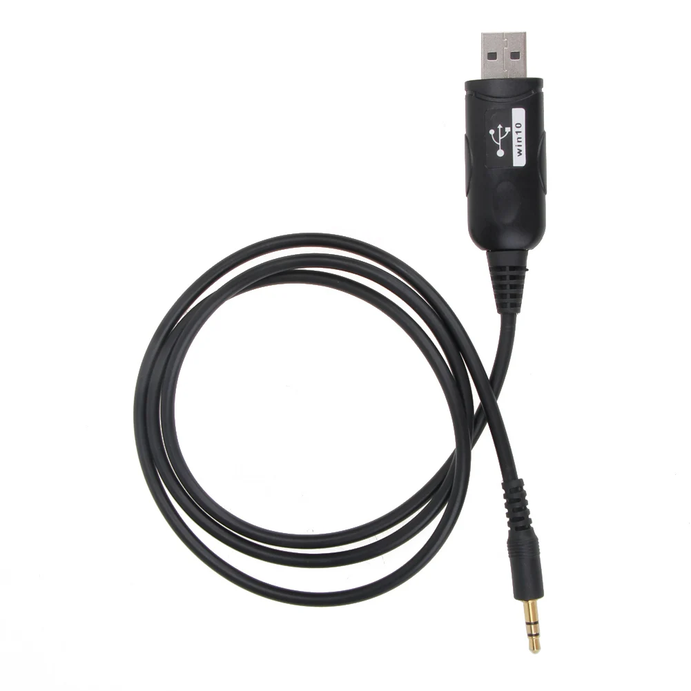 1 m macho para macho cabo de programação usb para qyt KT-8900R KT-8900D KT-7900 d KT-UV980 rádio móvel preto