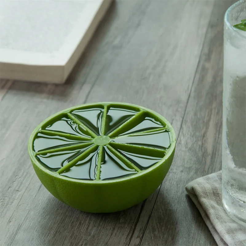 

10 Grids Food Grade PP Ice Tray Fruit Ice Cube Maker DIY Creative Ice Cube Mold Lemon Shape Popsicle Molds Kitchen Accessories