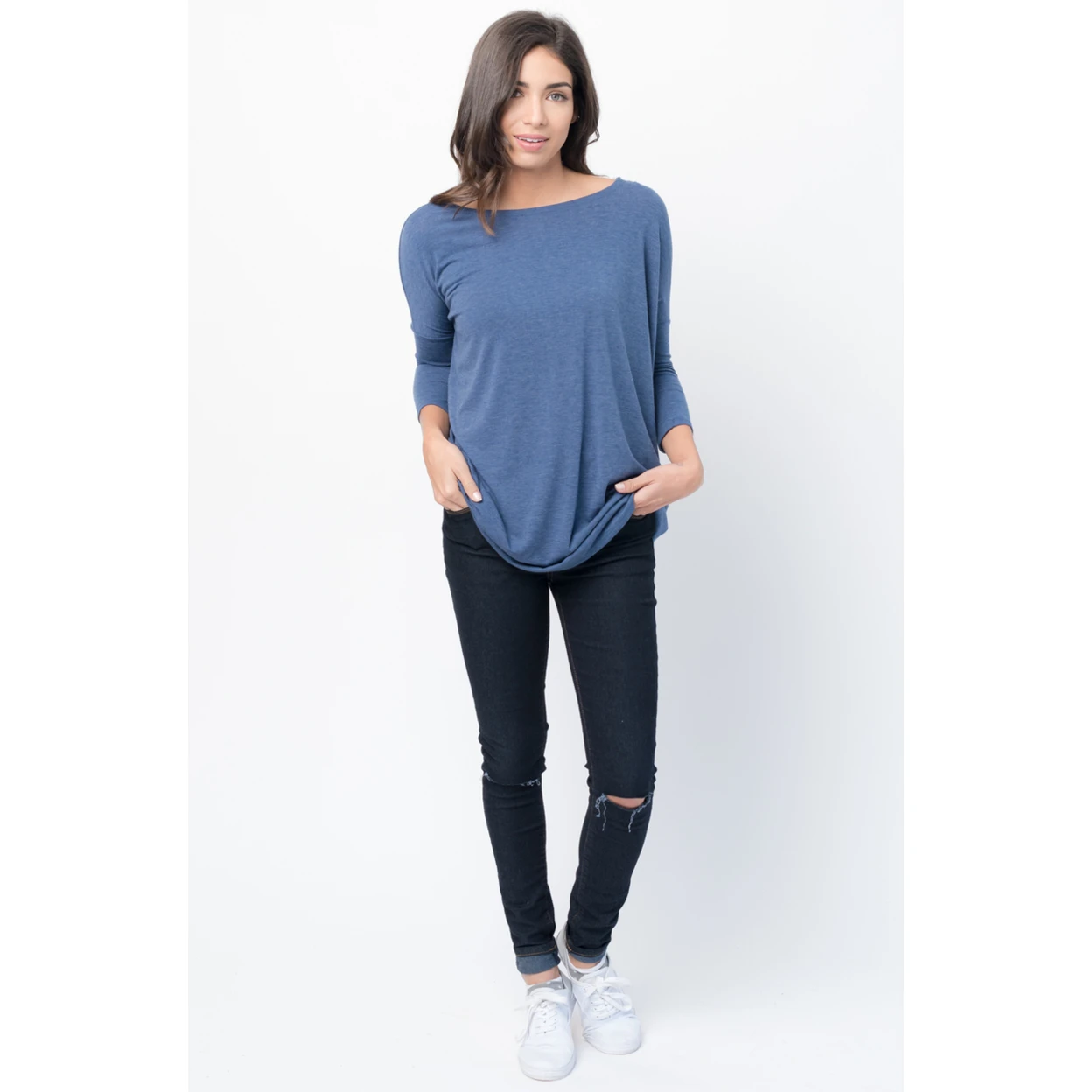 Heathered Ballet Sleeve Tunic (1)