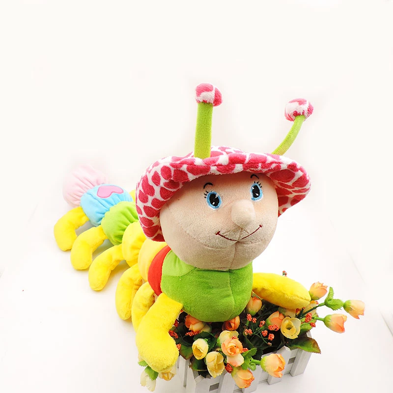 60 Cm Grosse Peluche Chenille En Peluche Animaux Insectes Doux Jouets Bebe Sommeil Apaisant Poupees Enfants Enfants Cadeaux D Anniversaire Aliexpress