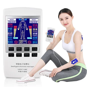 

Multi-Function Tens Electric Massager Cupping Acupuncture Dual Frequency Physiotherapy Massage Machine EMS Muscle Stimulator