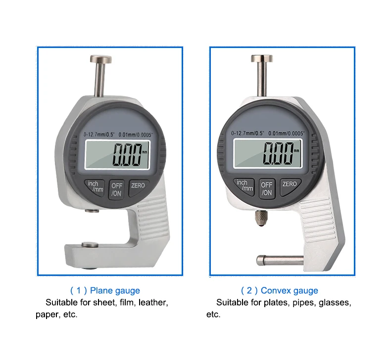 FUJIWARA толщиномер Штангенциркули 0-12,7 мм Кожевенная одежда тонкая пленка лист металла поверхность толщина измерения толщины инструмент