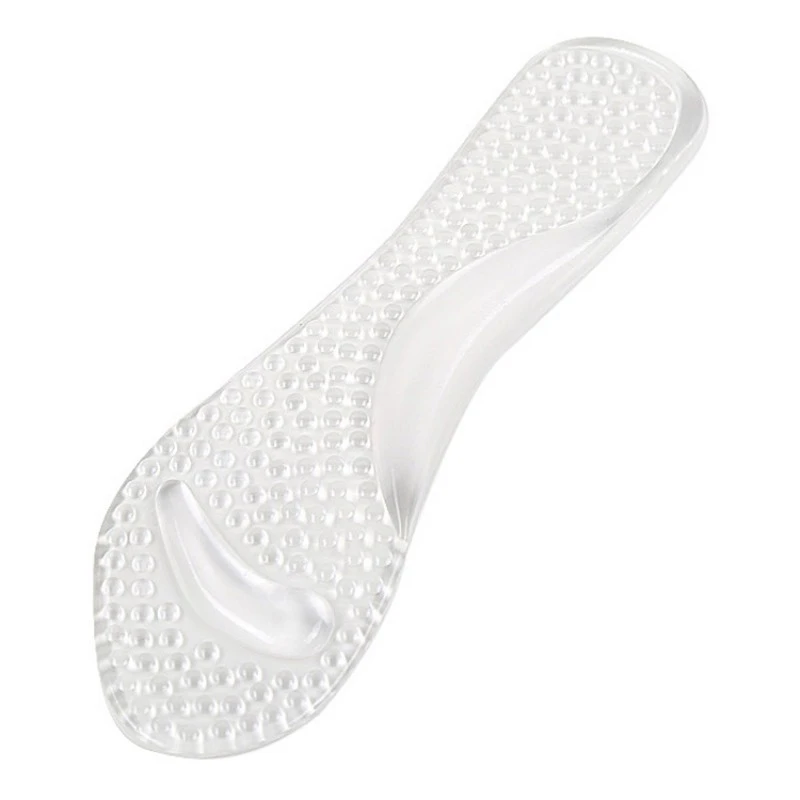 Two Color Seven-point Pad Women Non Slip Silicone High-heeled Shoes Thick Support Pain-proof Insole Transparent Foot Pad