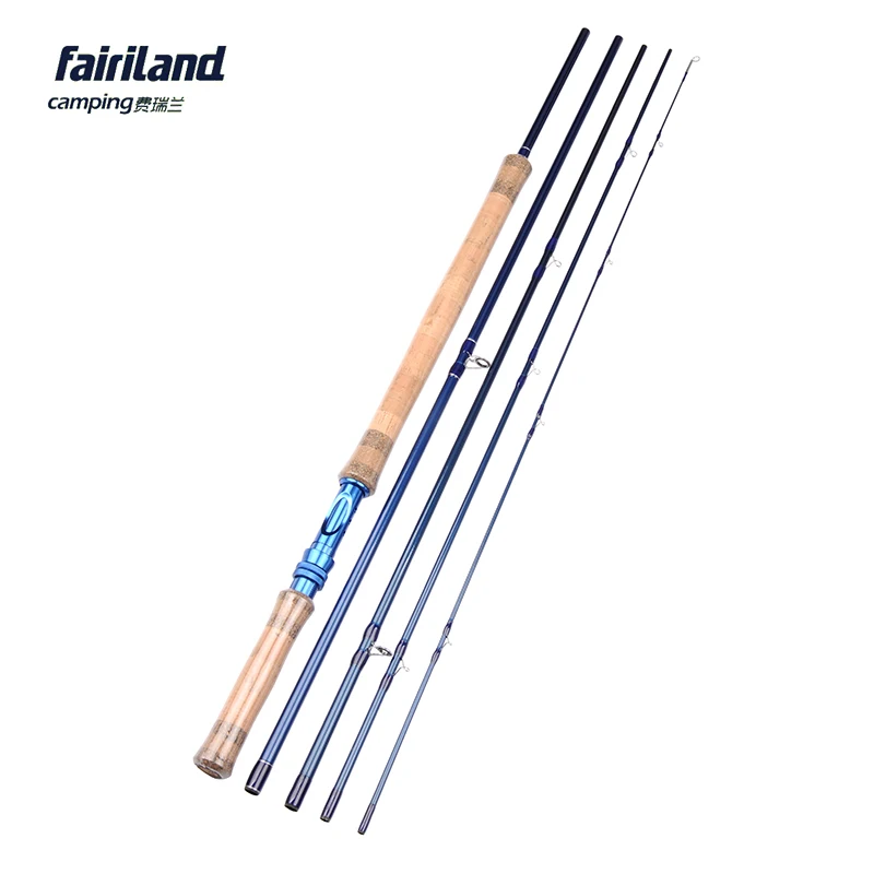 

Fairiland Fly Fishing Rod 5 Sections 11.2ft/3.4M 8/9# Full Aluminum Reel Seat and A-Grade Cork Handle Fly Rod Pole Stick
