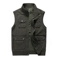 Мужские Пеший Туризм жилеты нескольких Карманы жилет Открытый Кемпинг военный Охота жилет тактический рыбалка путешествия восхождение куртка