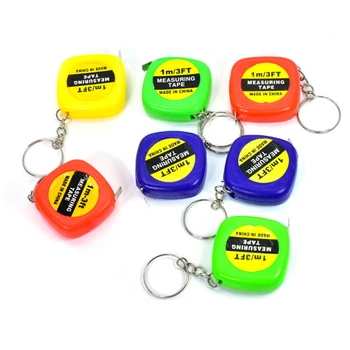 

Children Height Ruler 1pc 1m/3ft Easy Retractable Measure Ruler Tape Mini Portable Pull Ruler Keychain Color Random