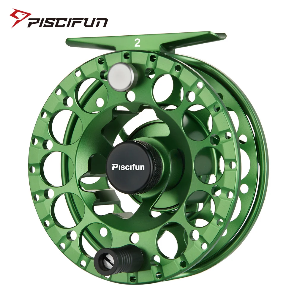 

Piscifun Sword II Green Fly Reel 3/4 5/6 7/8 Sealed Drag Lighter CNC Machined Aluminium Alloy Right Left Hand Retrieve Fly Reel