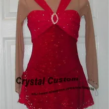 Детское ледяное платье конькобежное Модное Новое Брендовое Фигурное катание одежда для женщин DR3398