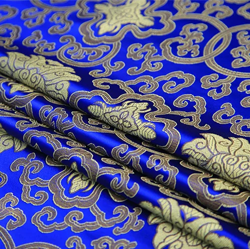 Tissu Jacquard Pivoine – Brocart Soie Nylon – Tapisserie Et Qipao – Lot De 1 Mètre – Floral Noir