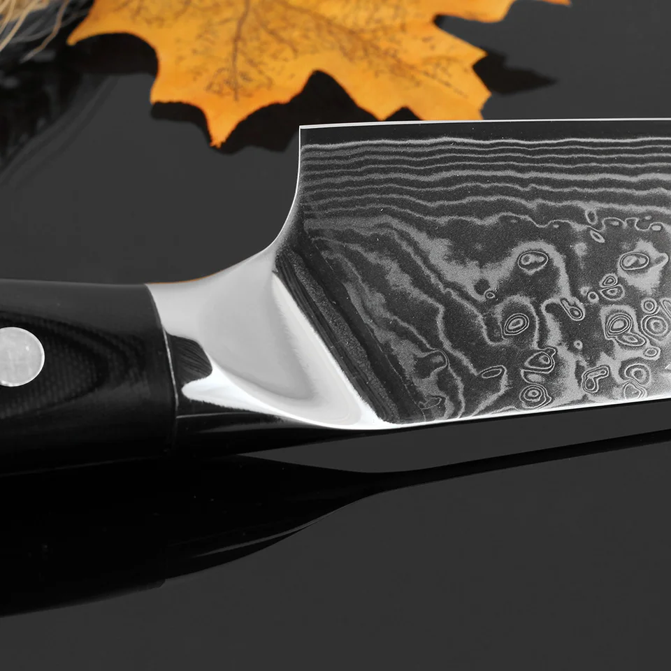  XITUO Damascus best chef knife Utility Kitchen Knife Japanese VG10 Steel Sharp Blade G10 Handle Cle - 32861078642