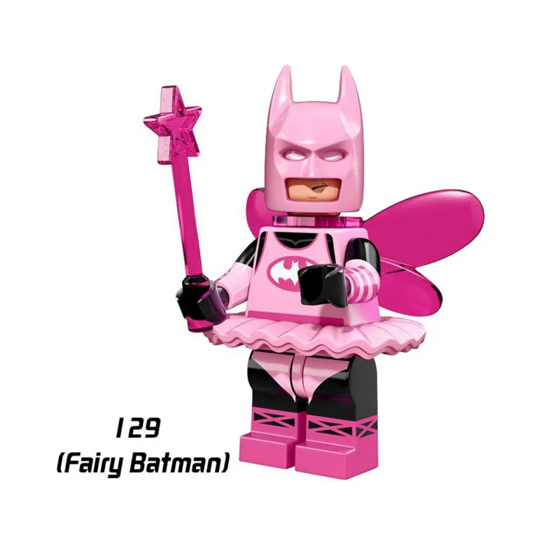 

Single Sale Super Heroes Star Wars 129 fairy batman Model Mini Building Blocks Figure Bricks Toys gift Compatible Legoed Ninjaed