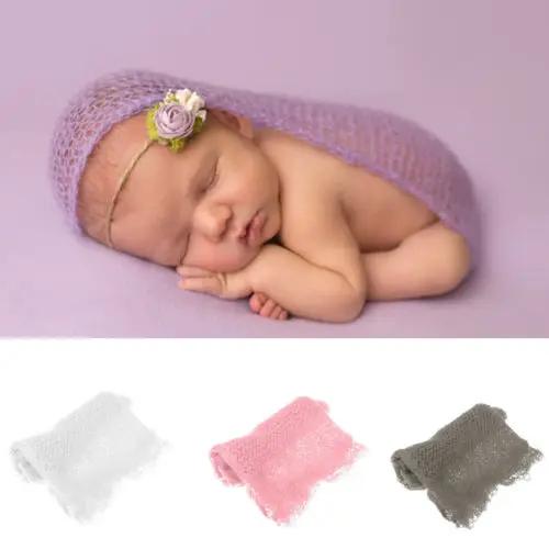

Newborn Baby Infant Wrap Knit Towel Photography Props Wraps Photo Soft Cloth Blanket