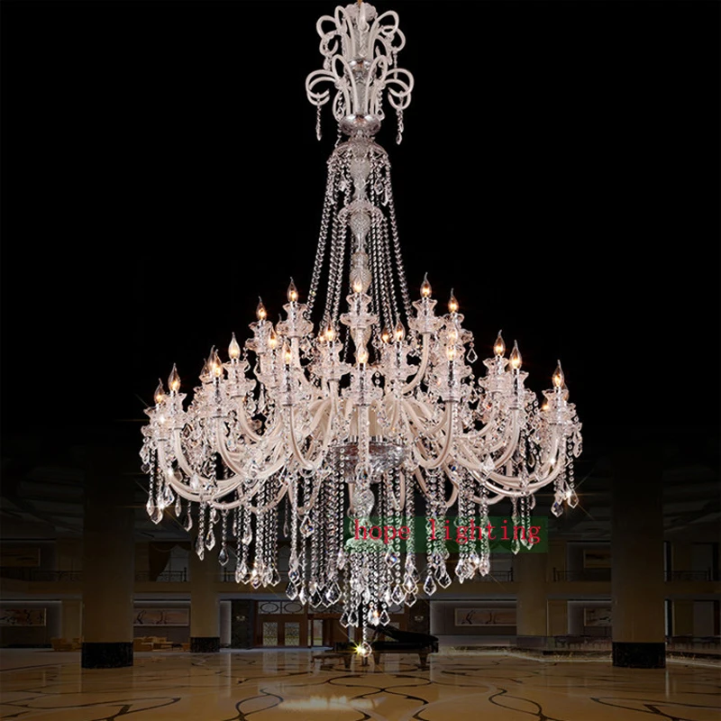 Us 2550 0 15 Off Big Chandelier Lighting Stairway High Ceiling Chandeliers Lighting Fixture Lamp Staircase Chandelier Crystal Light Living Room In