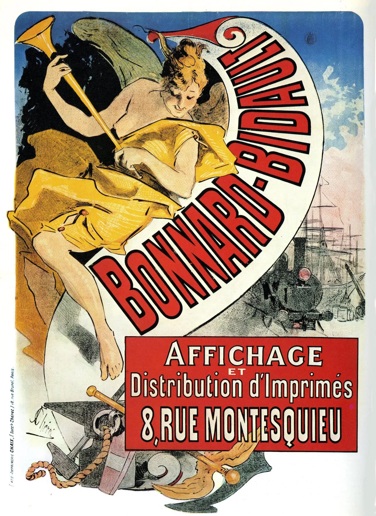 Vintage Advertising France Travel Poster Bonnard Bidault
