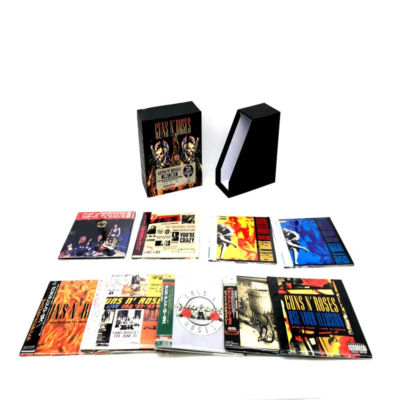 

2018 Perfect Product Phase Free Shipping Guns N 'rose Rose Rock 9 Cd Set Box Full Collection Factory Sealed Limited Edition Se