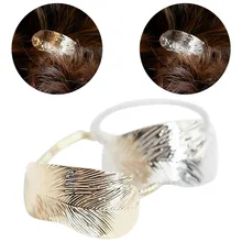 1 шт. модные женские туфли Леди эластичная резинка для волос держатель вечерние отпуск лента для волос аксессуары сплав ободок для волос в форме листка веревки оголовье