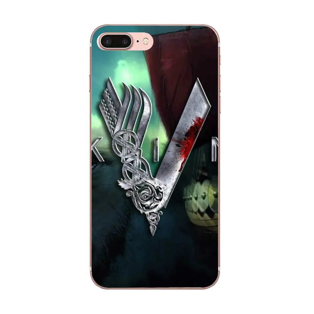 Мягкий защитный чехол серии Vikings для Apple iPhone 4 4S 5 5C 5S SE 6 6S 7 8 Plus X XS Max