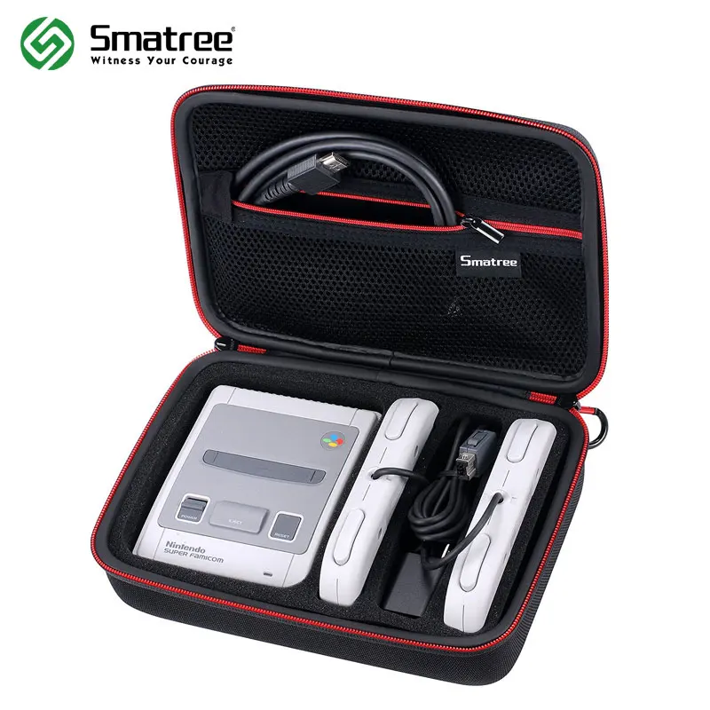Чехол для переноски Smatree чехол SNES Super NES Classic Mini (2018) подходит 2 контроллеров