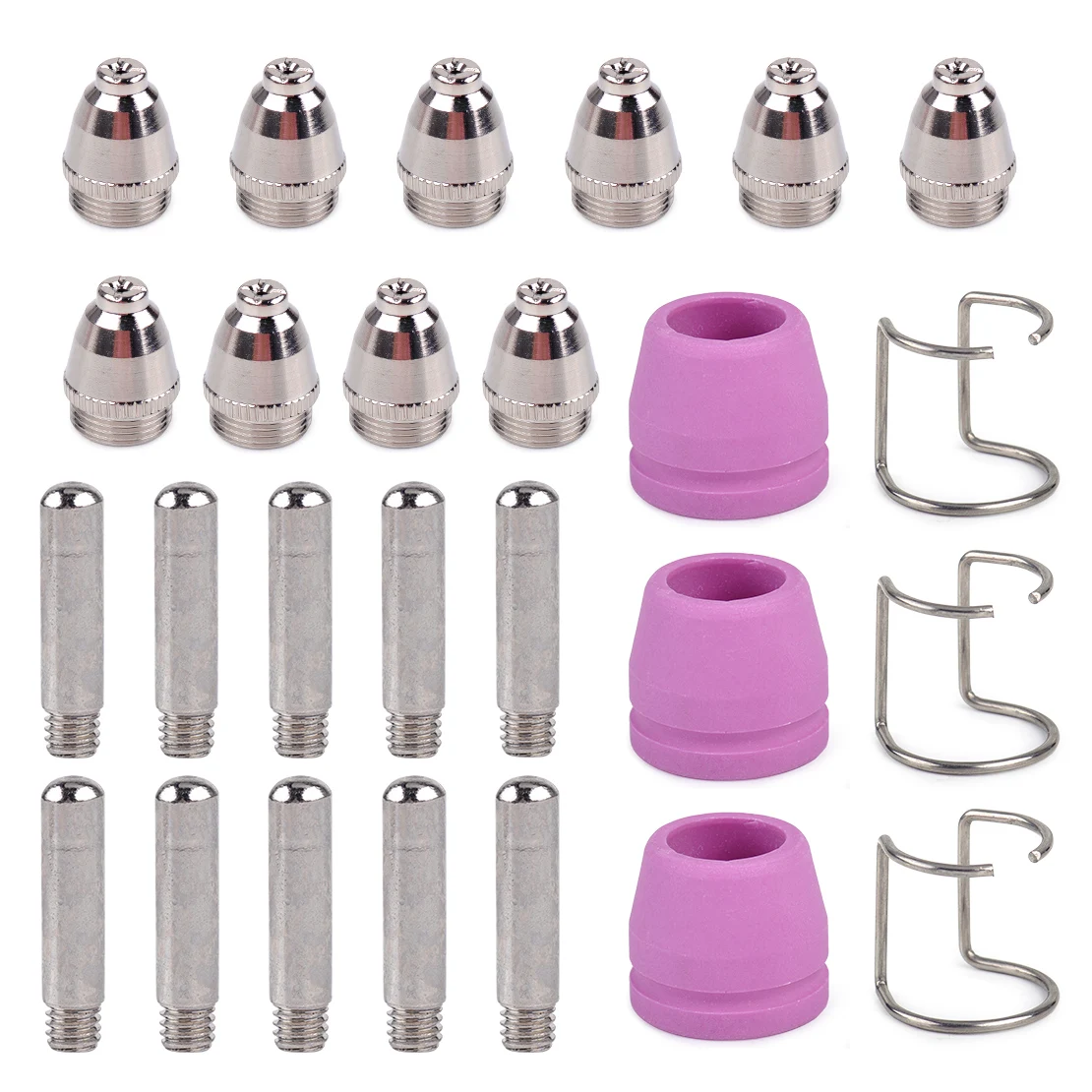 LETAOSK High Quality Plasma Cutter Consumable Torch Electrode Tip Nozzle Shield Cup Spacer Guide Kit fit for SG-55 AG-60 WSD-60