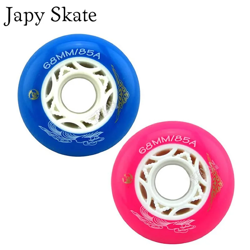 Japy تزلج 64 مللي متر 68 مللي متر الطفل الأسطوانة التزلج عجلات سباق التعرج انزلاق 85A مضمنة أحذية تزلج عجلة ل سيبا Powerslide الشريحة Patine