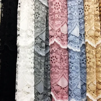 

LASUI 3 yards=1 lot New high quality 6 colors beautiful French lace Fabric soft tassel DIY for dress C01798