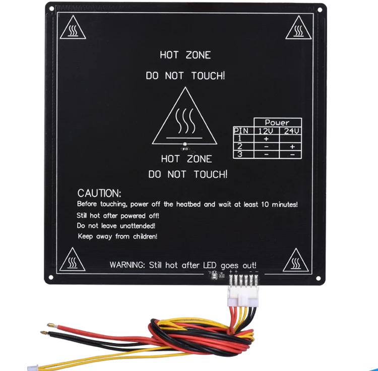 print table aluminum PCBs heater MK3 220x220 metal hotend square heated bed mk3 printing built platform 220*220*3mm heated bed