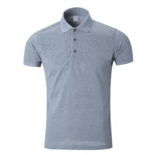 Мужская рубашка поло летние спортивные мужские однотонные рубашки для гольфа тренировочные спортивные топы с коротким рукавом футболки из Джерси футболки