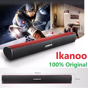 

Free Shipping Ikanoo N12 USB Laptop Portable stereo Speaker Audio Soundbar mini USB laptop portable speakers Sound Bar Speakers