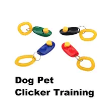 Новая собака Pet клик тренировка кликеров тренажер помощь запястье E5MI