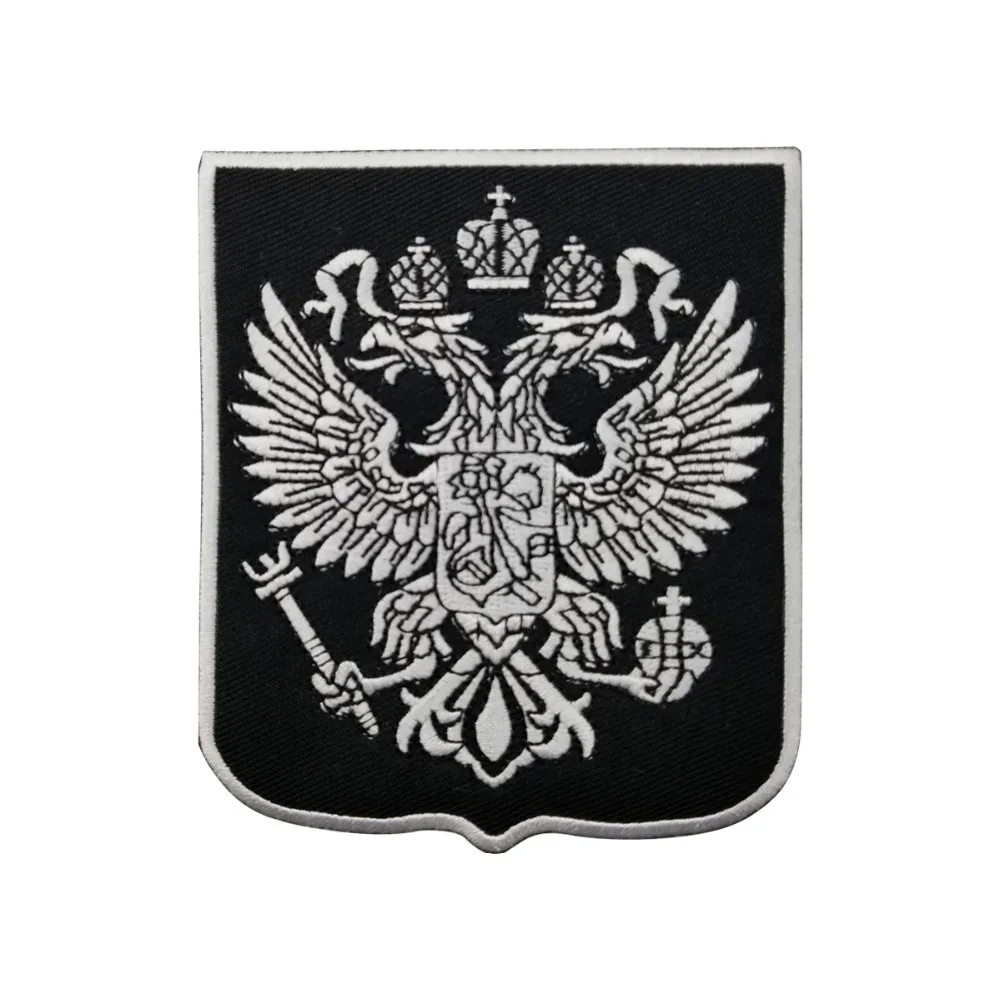 The Emblem of Birds with Crown Patches DIY Free shipping Vest Rider Embroidered  Rider Patch Iron On Front Biker Patch Customize (1)