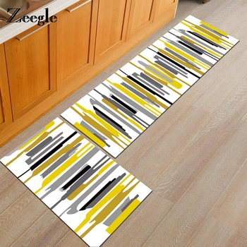 

Zeegle Geometric Doormats Flannel Area Rug For Living Room Bedroom Bedside Mats Anti-slip Office Chair Floor Mats Kitchen Carpet