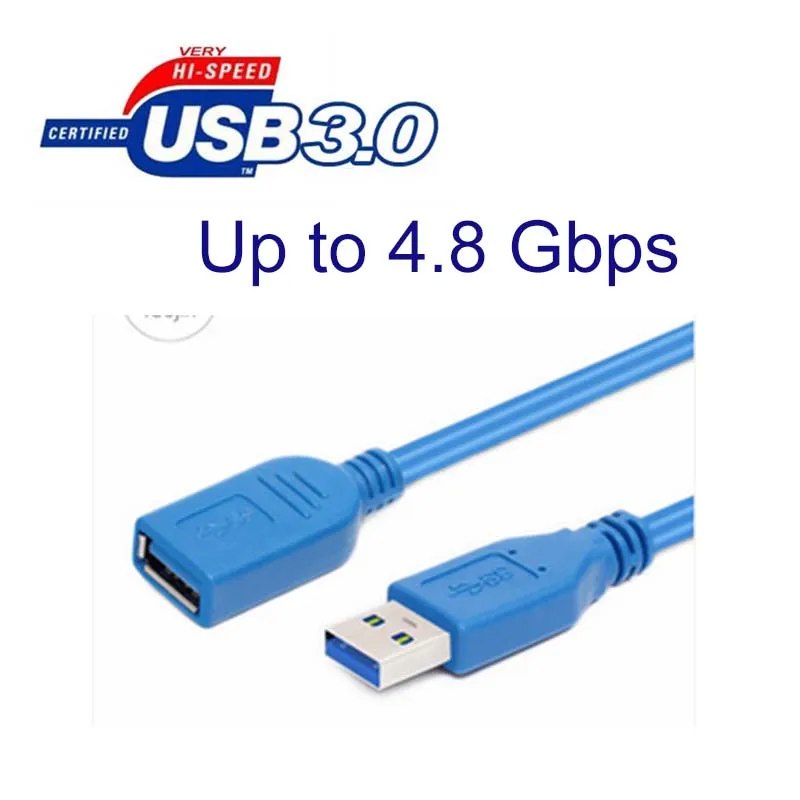 10 قطعة 3ft USB 3.0 عالية السرعة اسرع تمديد كابل الذكور إلى الإناث